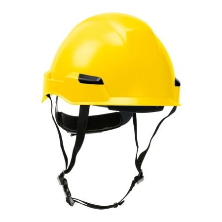 Pip Dynamic Rocky Industrial Climbing Helmet Polycarbonate / ABS Shell, Ratchet Adjustment, Yellow 280-HP142R-02